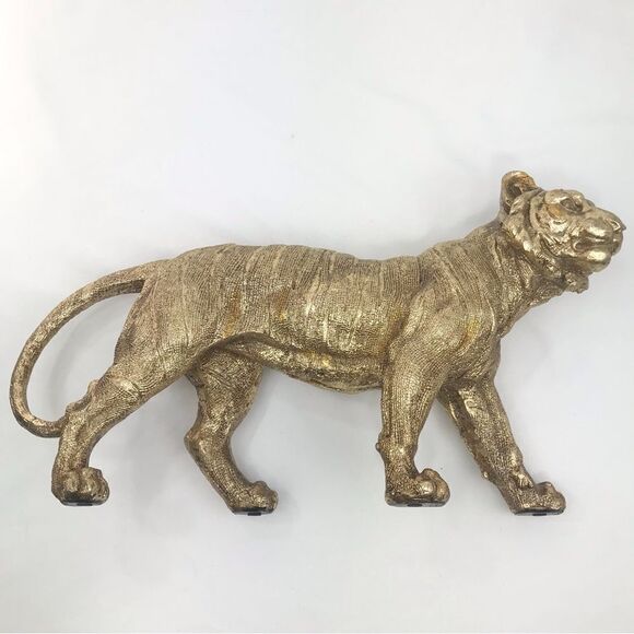 Golden Tiger Metallic Sparkle Resin Decor - Picture 3 of 16